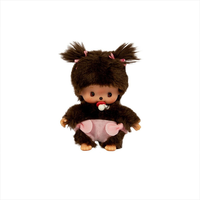 Sekiguchi Monchhichi Bebichhichi Sakura Girl 4.75" Monkey Plush - NWT