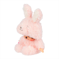 Sekiguchi Monchhichi Sitting Fluffy Bunny Doll Plush - 7" Monkey Plush - NWT