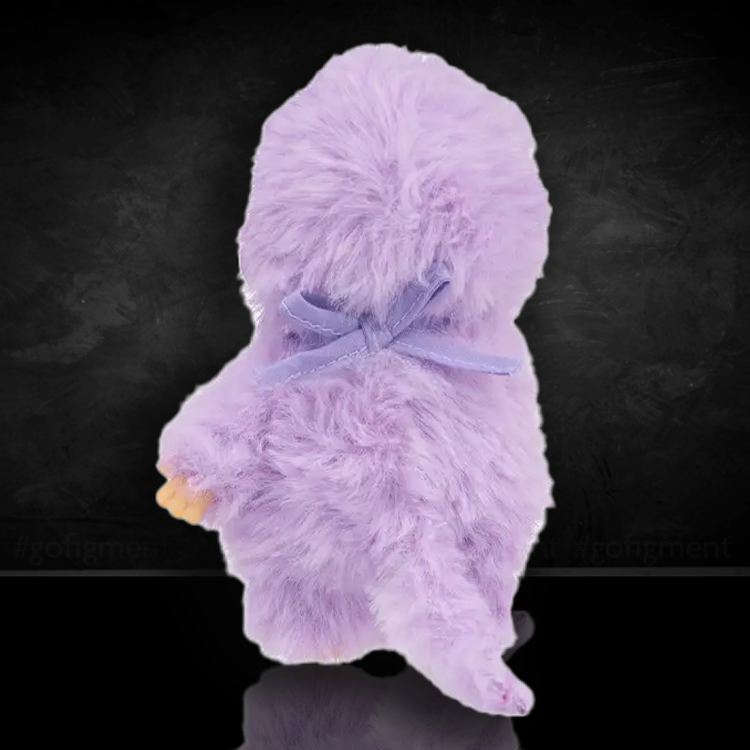 Sekiguchi Monchhichi Royal Purple Colorful Beanie 5" Monkey Plush - NWT