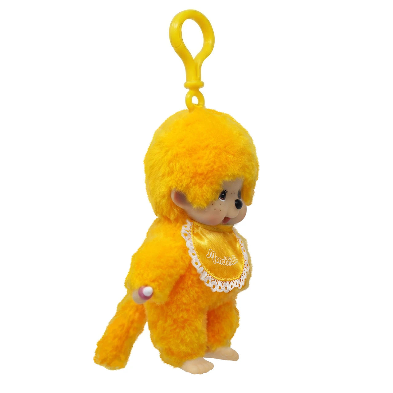 Monchhichi Lacie Orange Satin Bib Plush 4 Inch Figure
