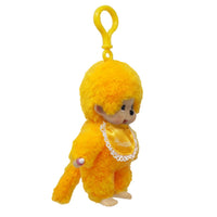 Monchhichi Lacie Orange Satin Bib Plush 4 Inch Figure