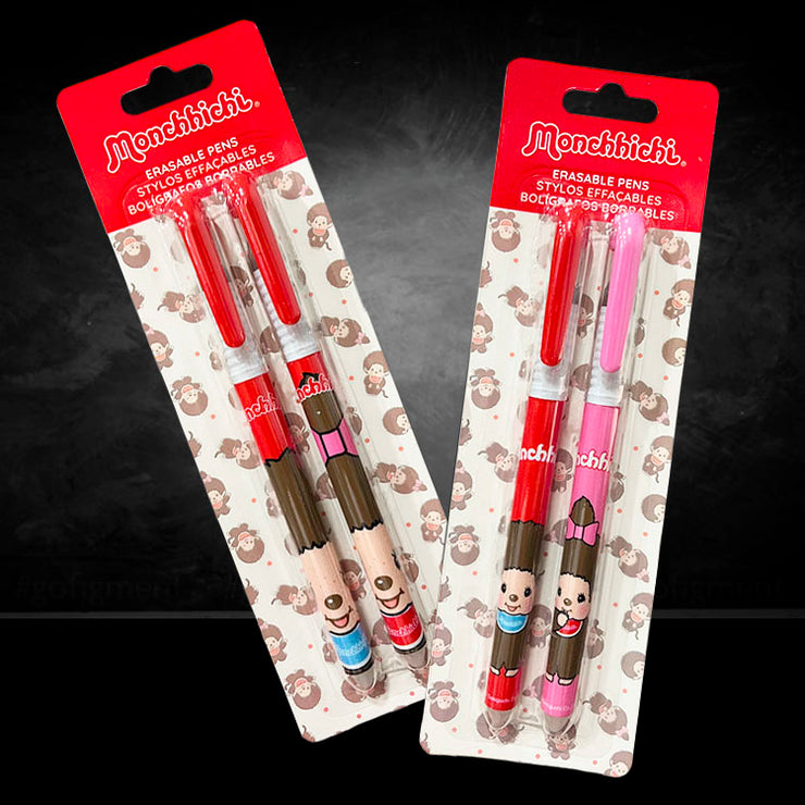 Monchhichi Erasable Pen Set - 4 Pack Sekiguchi Authentic