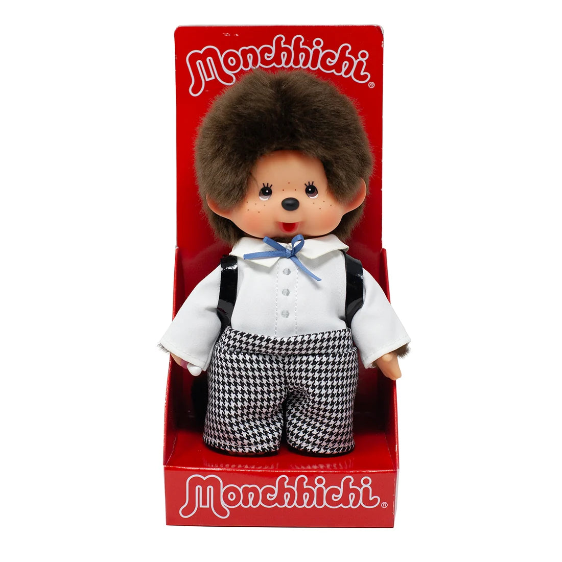 Monchhichi Japanese Style School Bag Boy 8-Inch Plush
