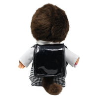 Monchhichi Japanese Style School Bag Boy 8-Inch Plush