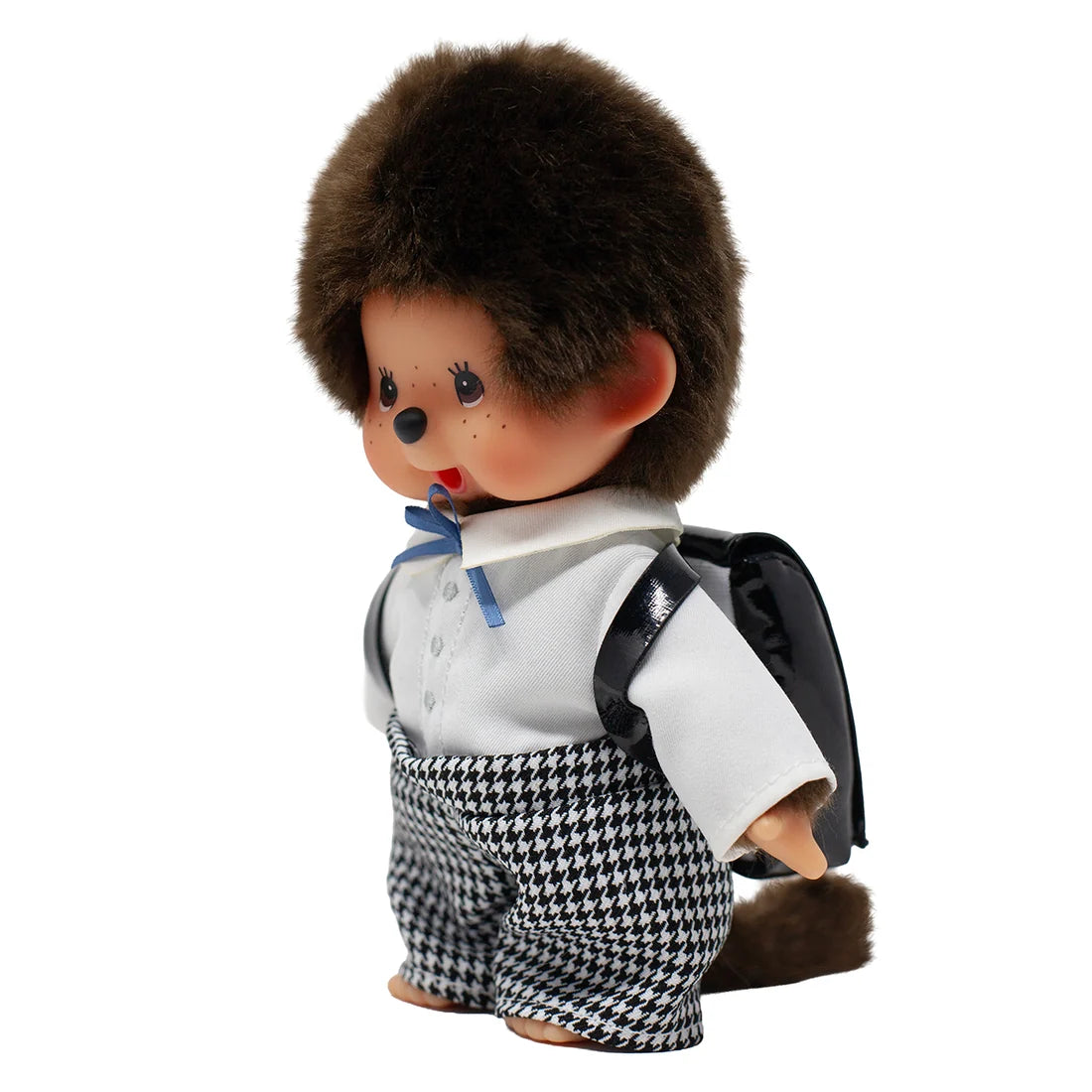 Monchhichi Japanese Style School Bag Boy 8-Inch Plush