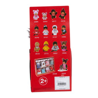 8" Monchhichi Sitting Girl - in Red Bib, Pigtails and Brown Eyes with Monchhichi Book by Sekiguchi