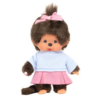 Sekiguchi Monchhichi Girl Pretty in Pink Plush 8" Monkey