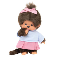 Sekiguchi Monchhichi Girl Pretty in Pink Plush 8" Monkey