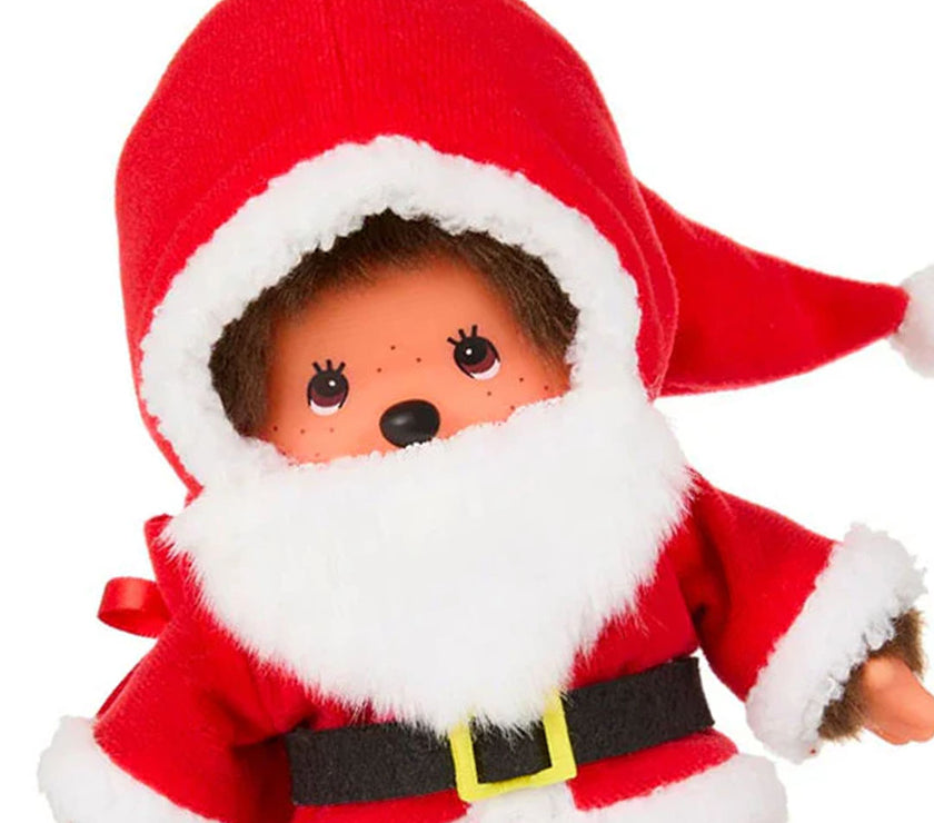 Sekiguchi Monchhichi Boy Santa Claus Plush 8" Monkey