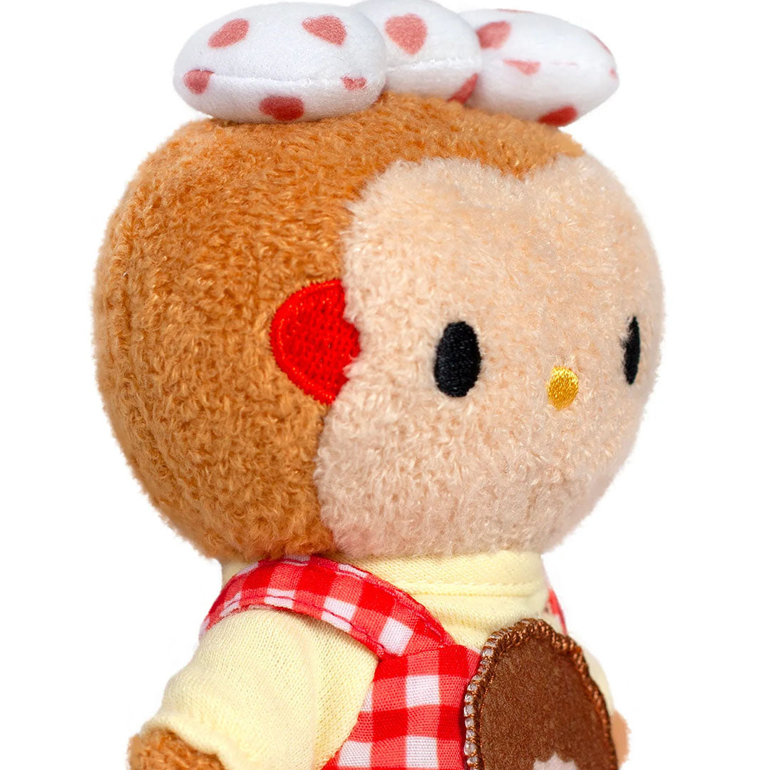 Sekiguchi Monchhichi 6 inch Palm Size Hello Kitty and Monchhichi Cross Over Tammy plush figure side view