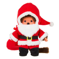 Sekiguchi Monchhichi Boy Santa Claus Plush 8" Monkey