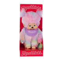 Sekiguchi Monchhichi Tie-Dye Girl Plush Doll 8" Monkey Plush - NWT