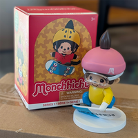 Sekiguchi Monchhichi Boy Snowboarding Blind Box Sport Series 4" #5 Vinyl Figure