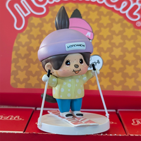 Sekiguchi Monchhichi Boy Skiing Blind Box Sport Series 4" #4 Vinyl Figure