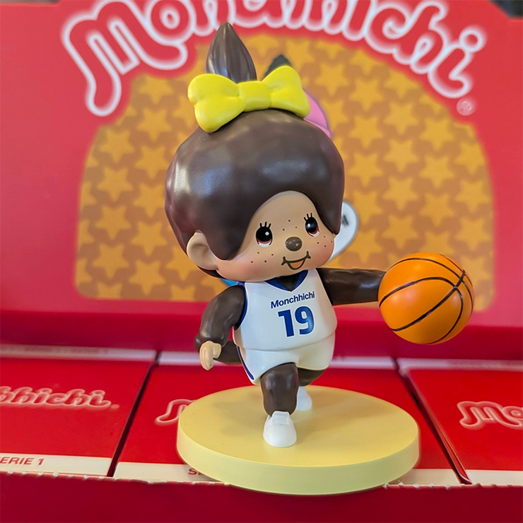 Sekiguchi Monchhichi Girl Basketball Player Blind Box Sport Series 4" #1 Vinyl Figure