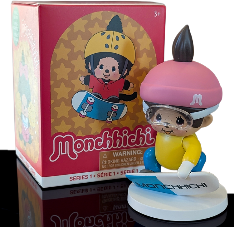 Sekiguchi Monchhichi Boy Snowboarding Blind Box Sport Series 4" #5 Vinyl Figure