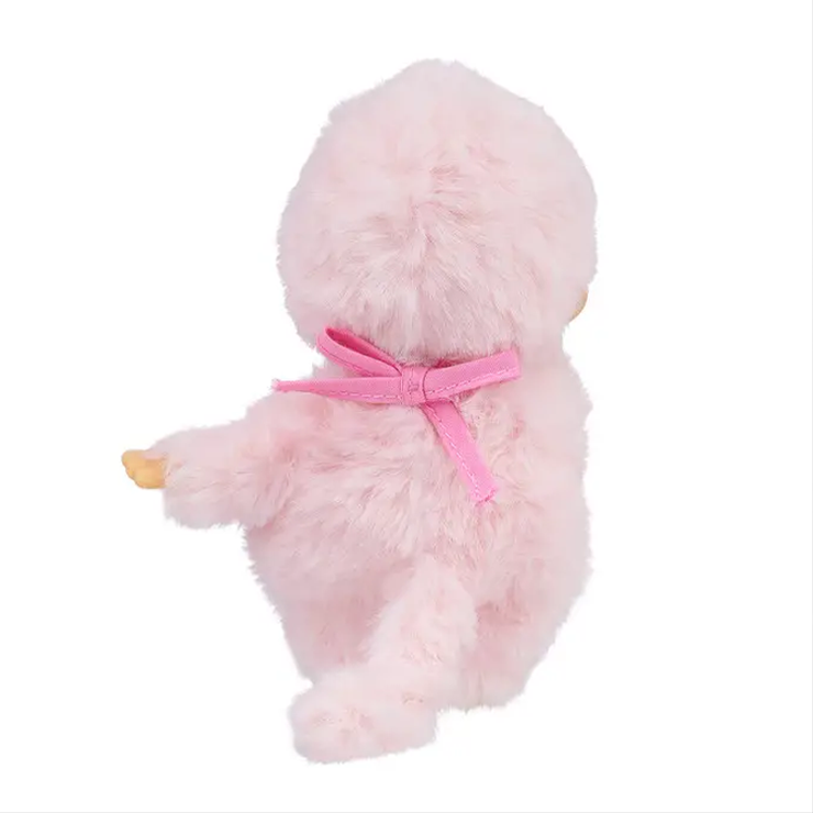 Sekiguchi Monchhichi Sweet Pink Colorful Beanie 5" Monkey Plush - NWT