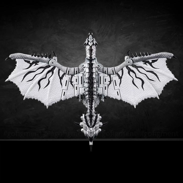 Silver Rathalos Prime Monster Hunter  Transformers Takara Tomy Action Figure