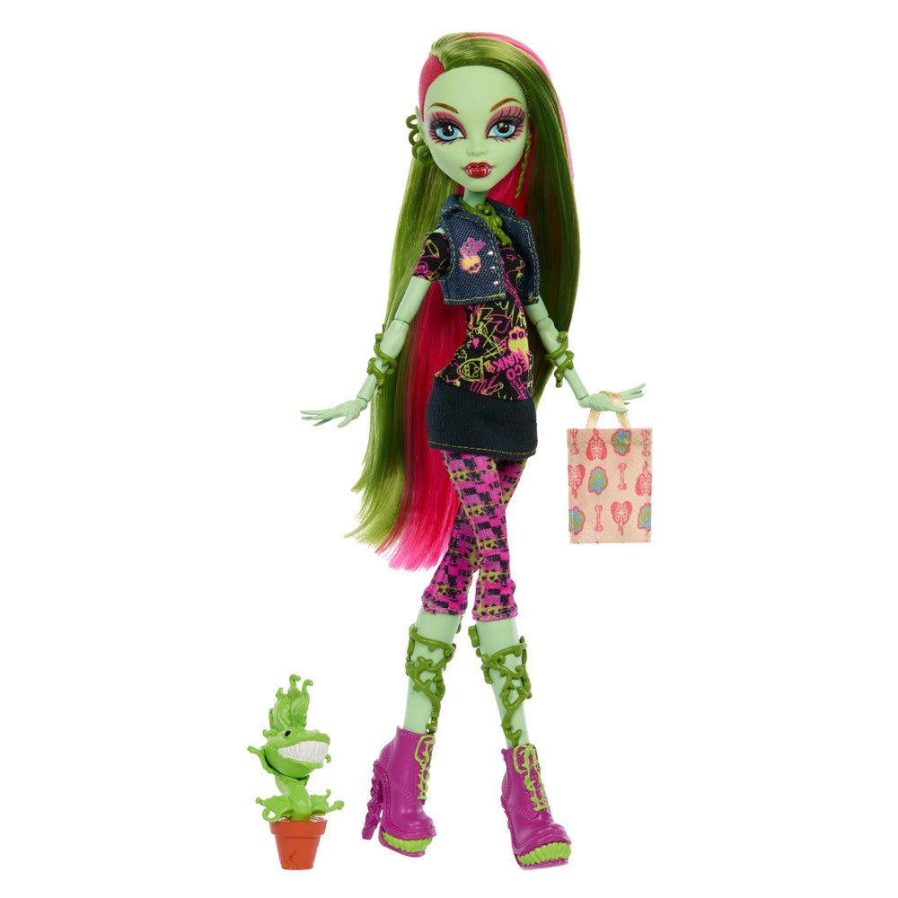 Venus McFlytrap Monster High Boo-Riginal Creeproduction 10.5 Inch Fashion Doll Figure by Mattel with pet doll accessory