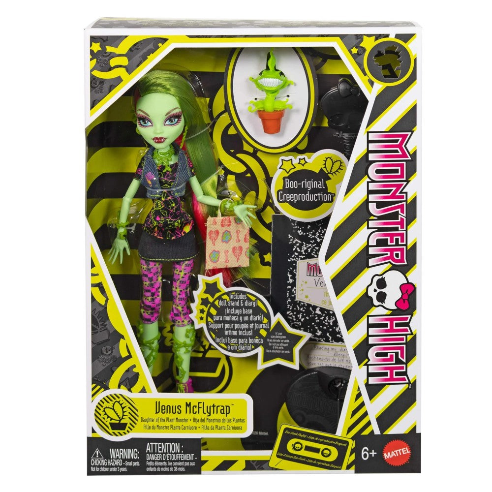 Venus McFlytrap Monster High Boo-Riginal Creeproduction 10.5 Inch Fashion Doll Figure by Mattel in packaging