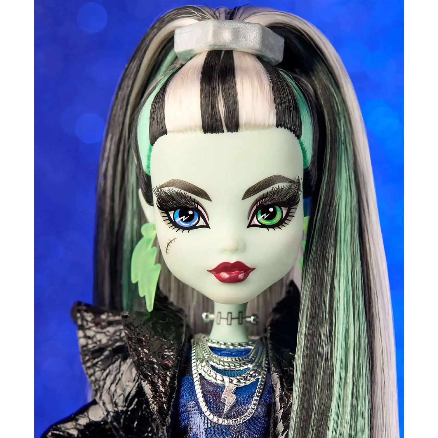 Frankie Stein Mattel Monster High Haunt Couture Midnight Runway 10.5 Inch Fashion Doll in black and blue outfit