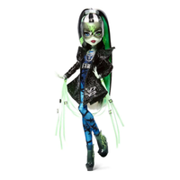 Frankie Stein Mattel Monster High Haunt Couture Midnight Runway 10.5 Inch Fashion Doll wearing black and green outfit