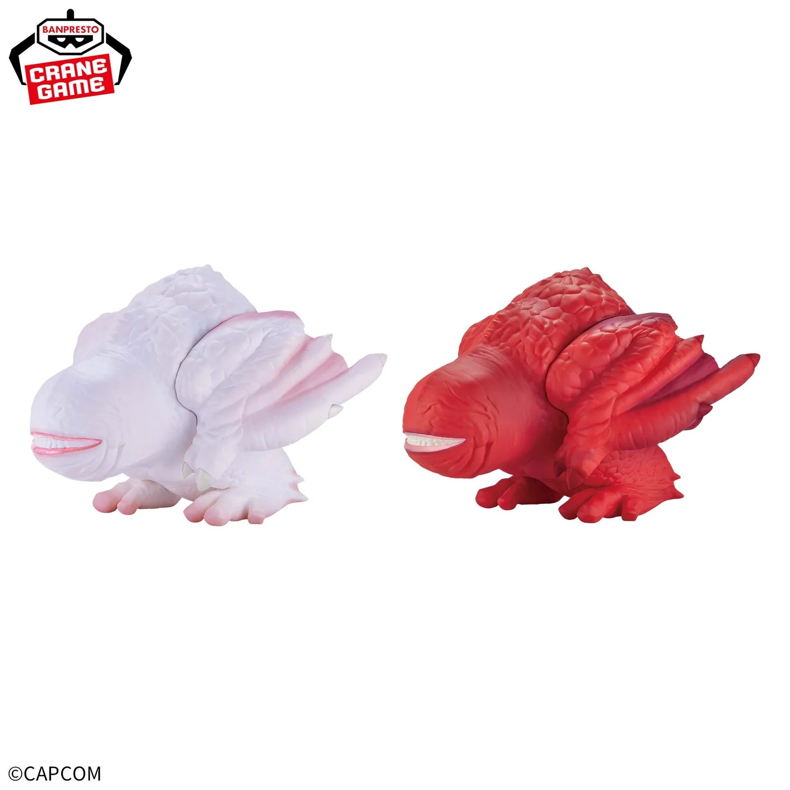 White Khezu Monster Hunter Enshrined Monsters Banpresto Statue in white and red collectible figures by Banpresto