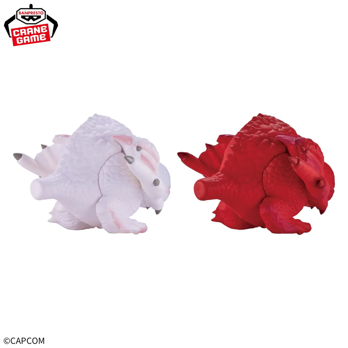 Red Khezu Monster Hunter Enshrined Monsters Banpresto Statue showing white and red detailed collectible figures
