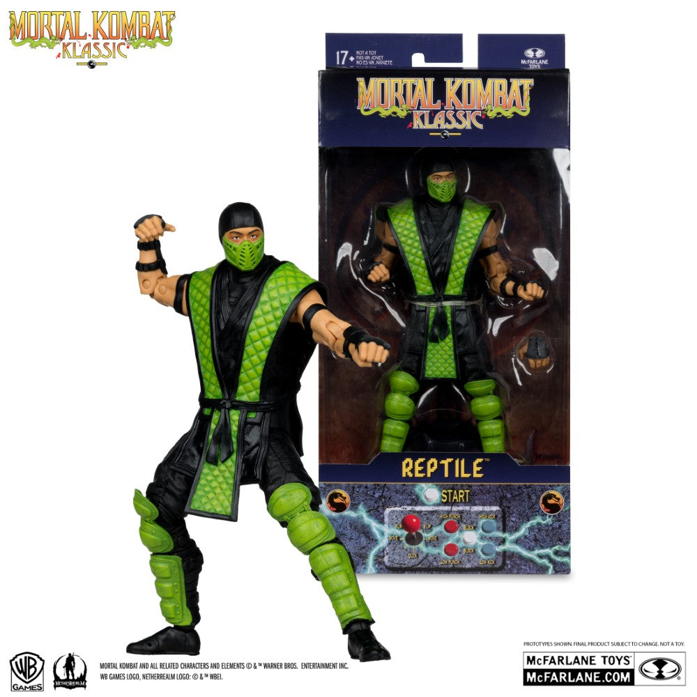 Reptile Mortal Kombat Klassic 7 inch scale Action Figure with Ultra Articulation