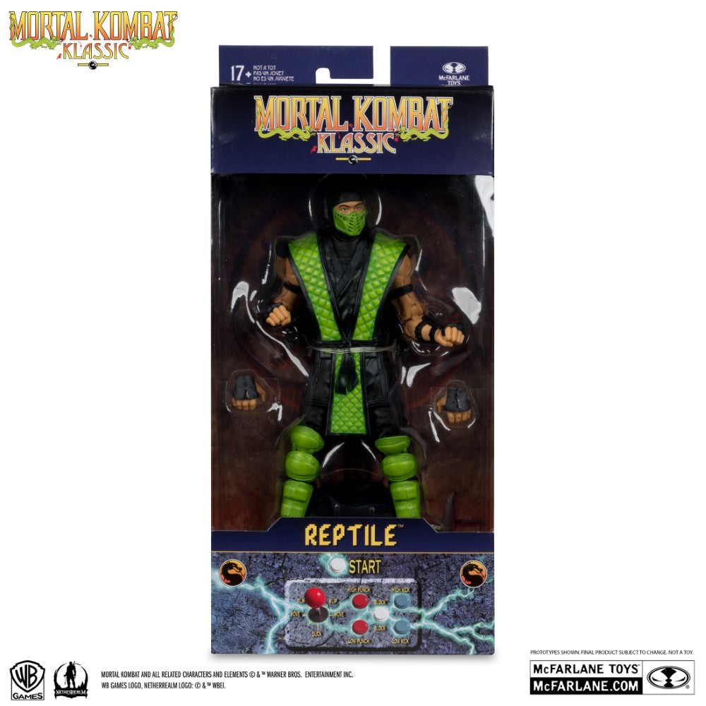 Reptile Mortal Kombat Klassic 7 inch scale Action Figure with Ultra Articulation