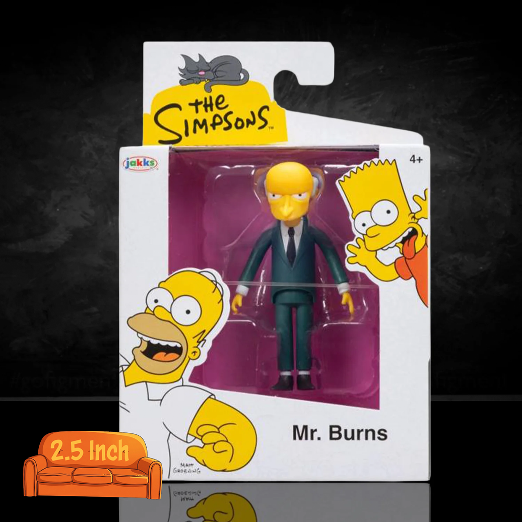 Mr Burns in a Black Suit Simpsons 2.5" Scale Action Figure