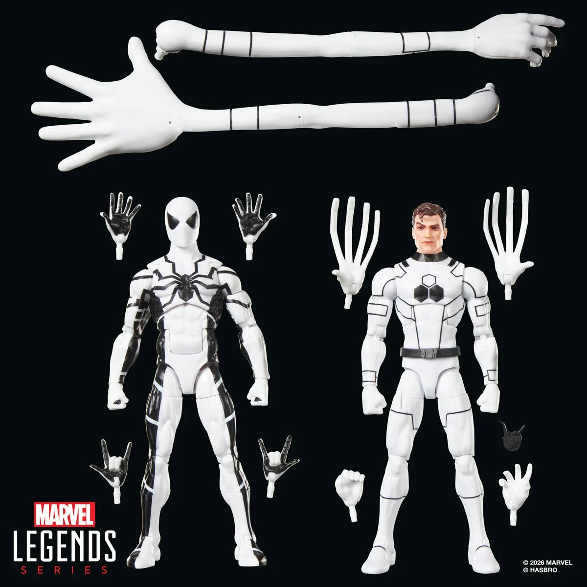 Mister Fantastic & Spider-Man 6-Inch Action Figures - Marvel Legends Series Future Foundation by Hasbro
