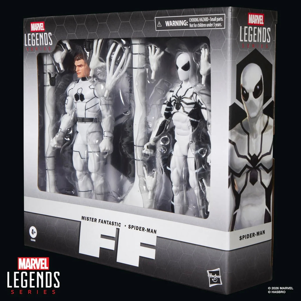 Mister Fantastic & Spider-Man 6-Inch Action Figures - Marvel Legends Series Future Foundation Hasbro