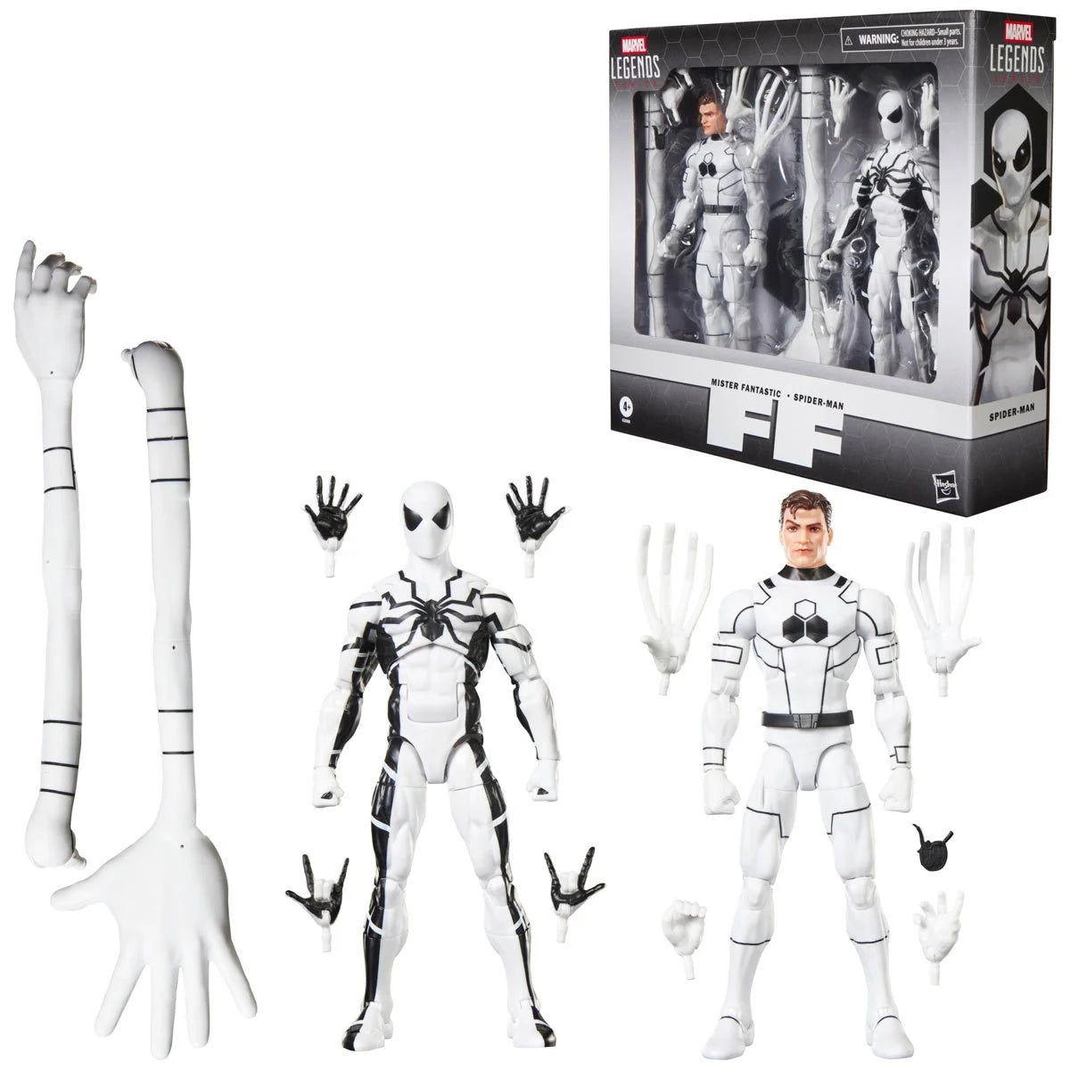 Mister Fantastic & Spider-Man 6-Inch Action Figures - Marvel Legends Series Future Foundation by Hasbro