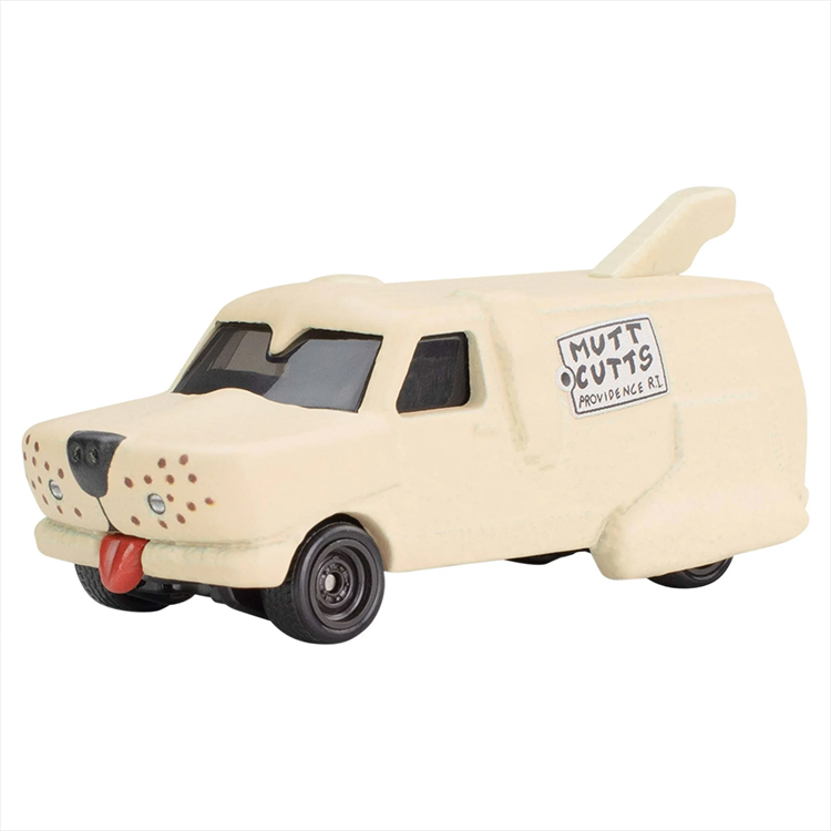 Hot Wheels Mattel 1:64 scale Dumb and Dumber Mutts Cutts van diecast car with dog-themed design details