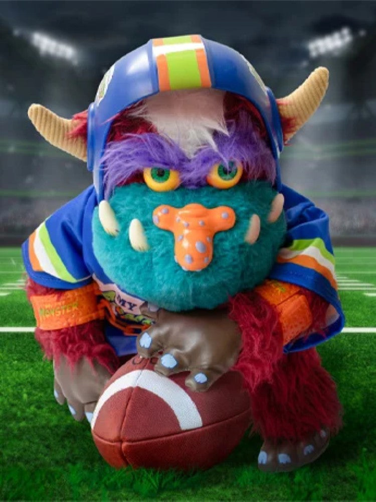 My Football Monster The Loyal Subjects My Pet Monster 14 Inch Plush Figure 2026 holding a football