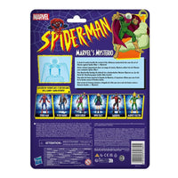 Mysterio Spider-Man Marvel Legends Series Action Figure by Hasbro 6 Inch back of packageાન્ય