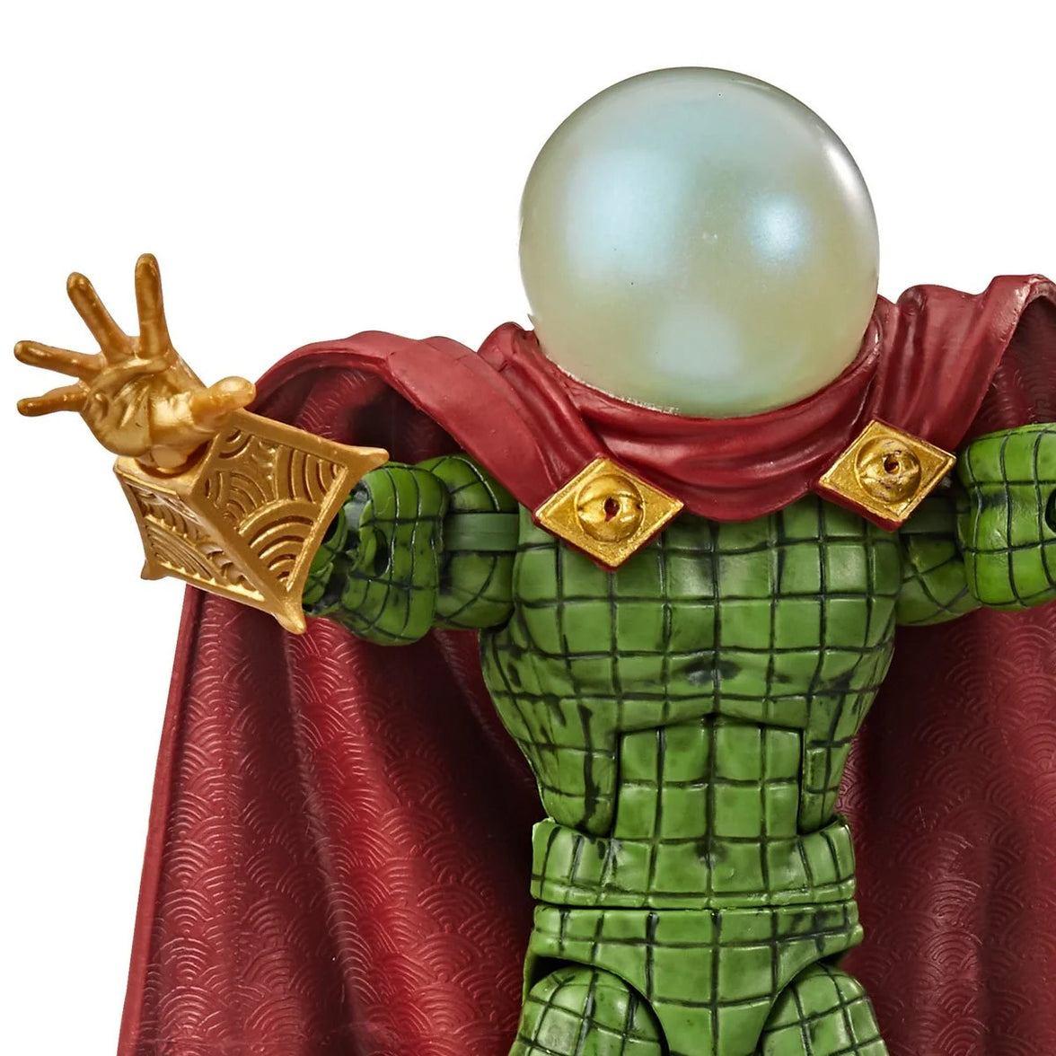 Mysterio Spider-Man Marvel Legends Series Action Figure by Hasbro 6 Inch in green suit and red cape