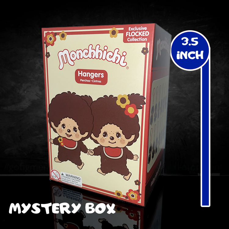 Sekiguchi Monchhichi 3.5-inch flocked vinyl mystery box featuring kawaii character bag clip collectible figures