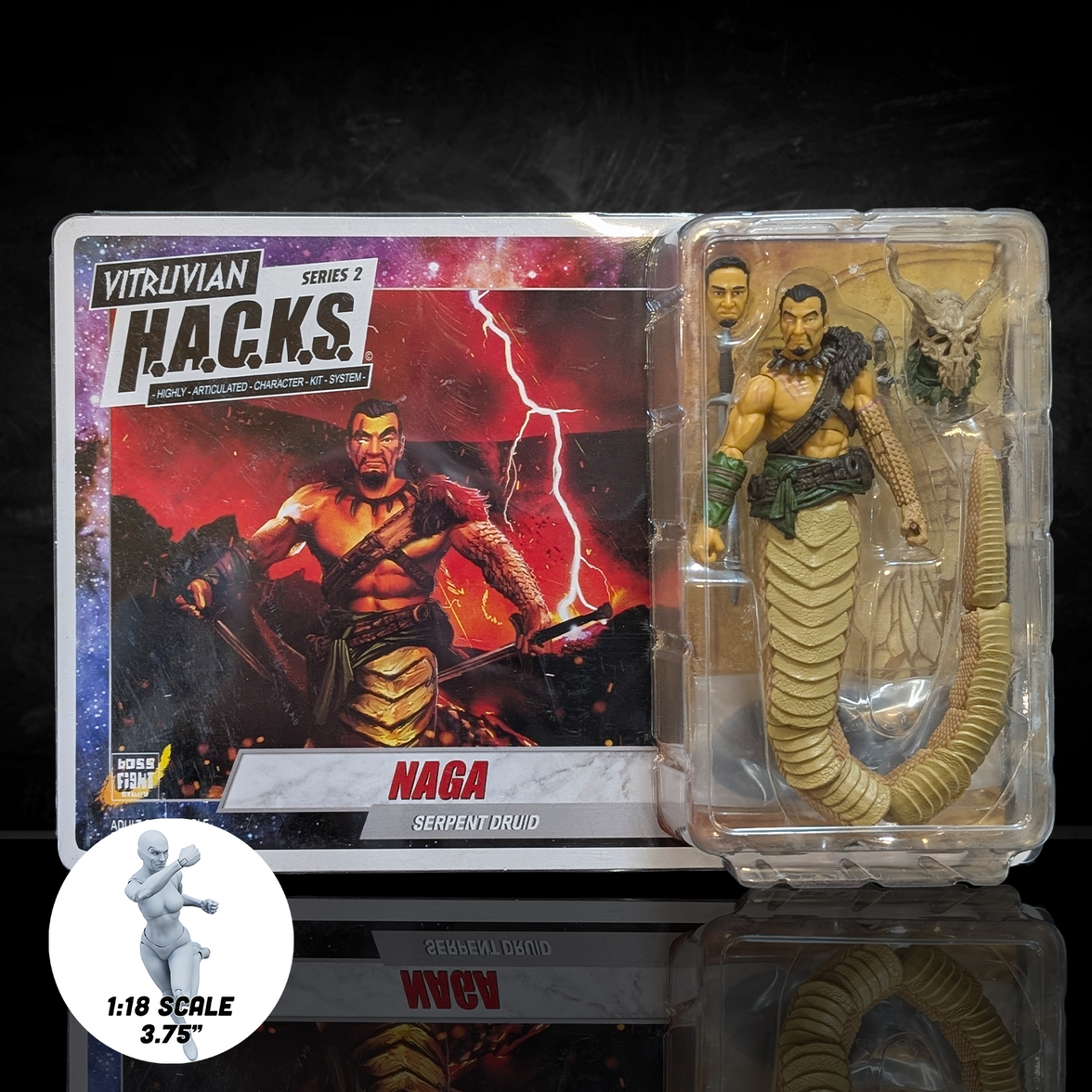 Naga the Serpent Druid -Vitruvian H.A.C.K.S. 1:18 Scale Action Figure