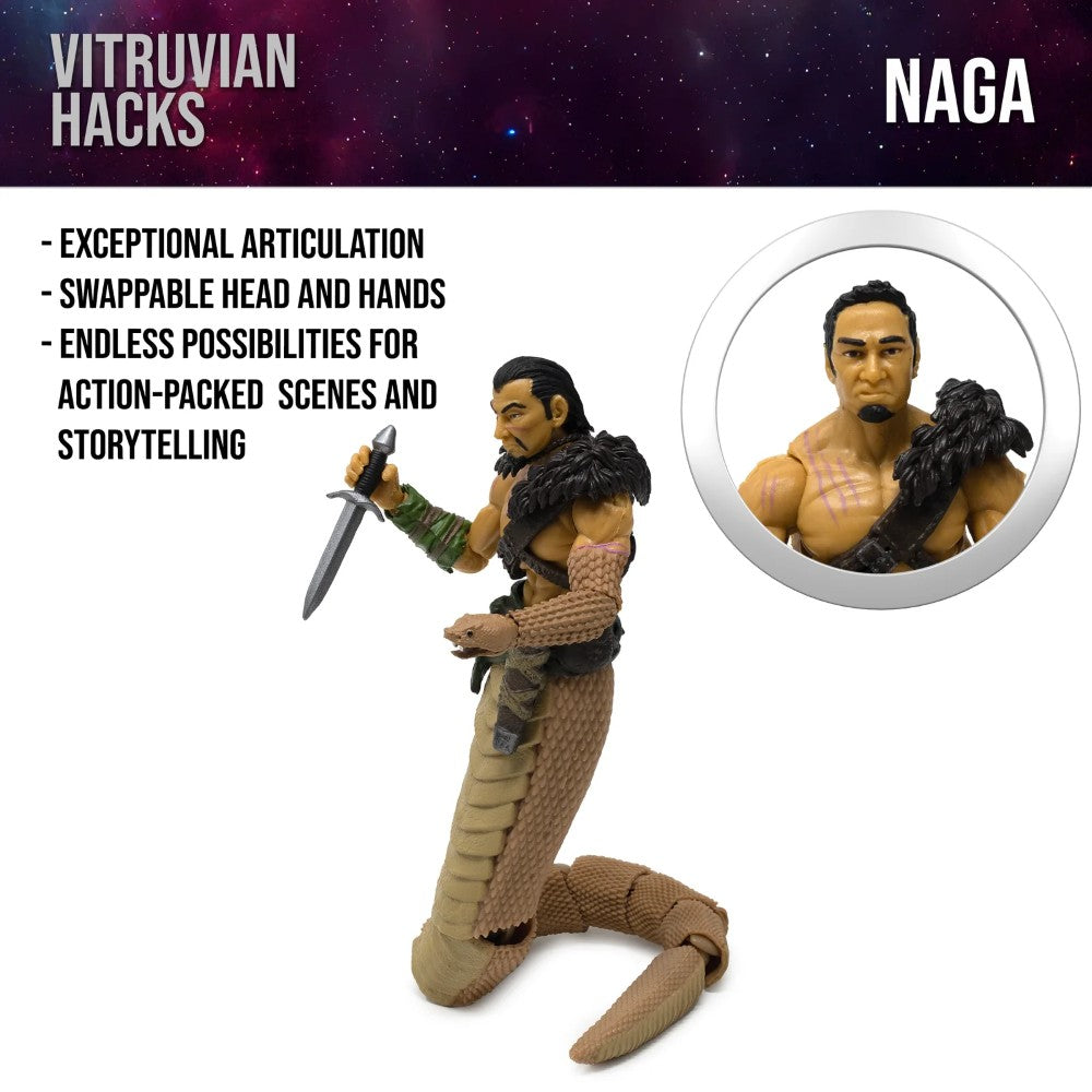 Naga the Serpent Druid -Vitruvian H.A.C.K.S. 1:18 Scale Action Figure