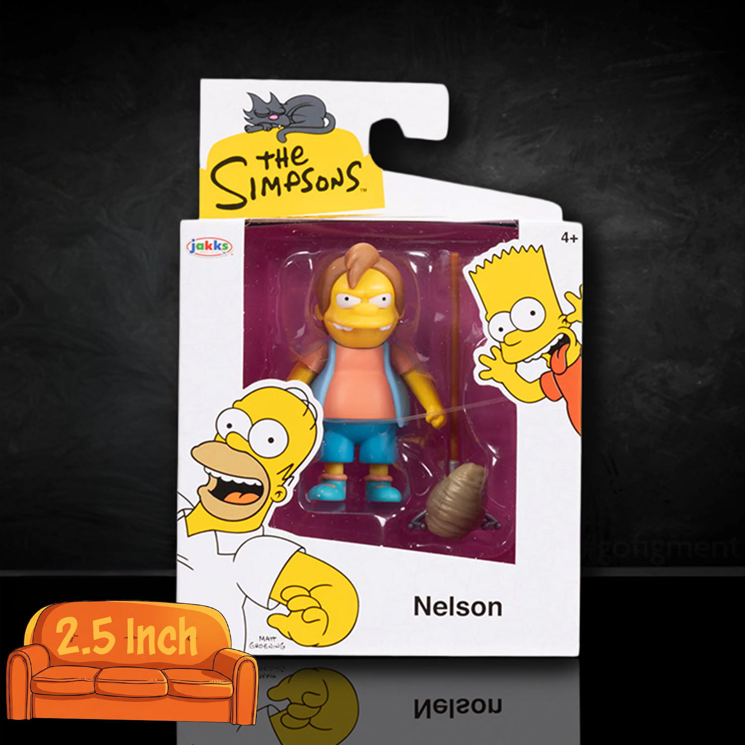Nelson Muntz Wave 3 Action Figure The Simpsons 2.5in Scale