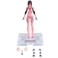 Mari Makinami Model Kit Neon Genesis Evangelion Fantastics 6.3" Blokees Model Kit by Kotobukiya with accessories and base.