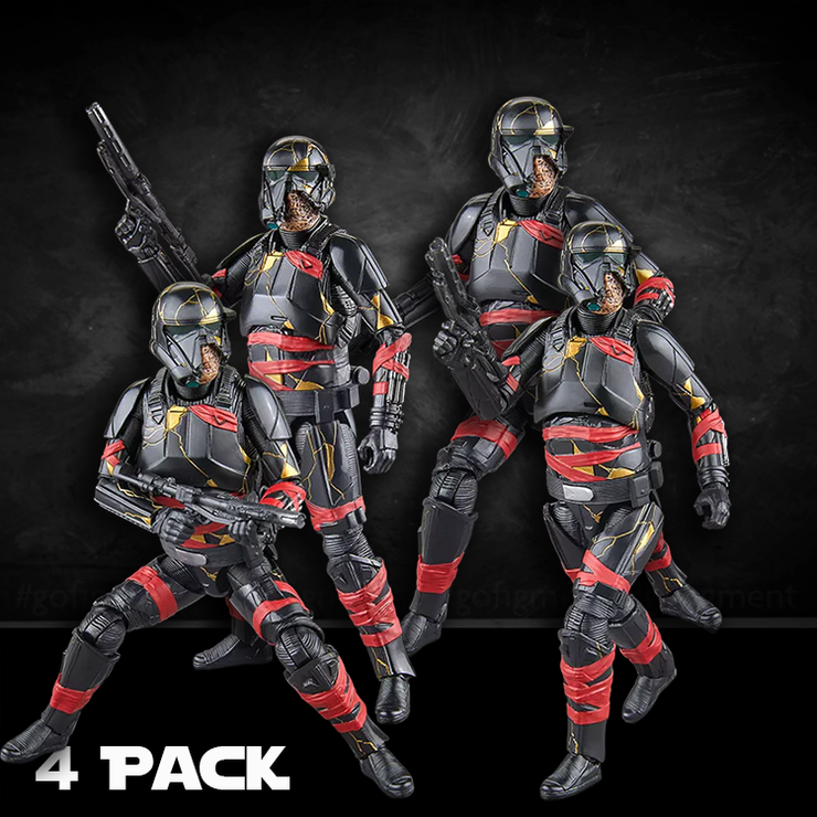Night Trooper 4-Pack | STAR WARS Black Series 6-Inch Figures - Zombie Jaw