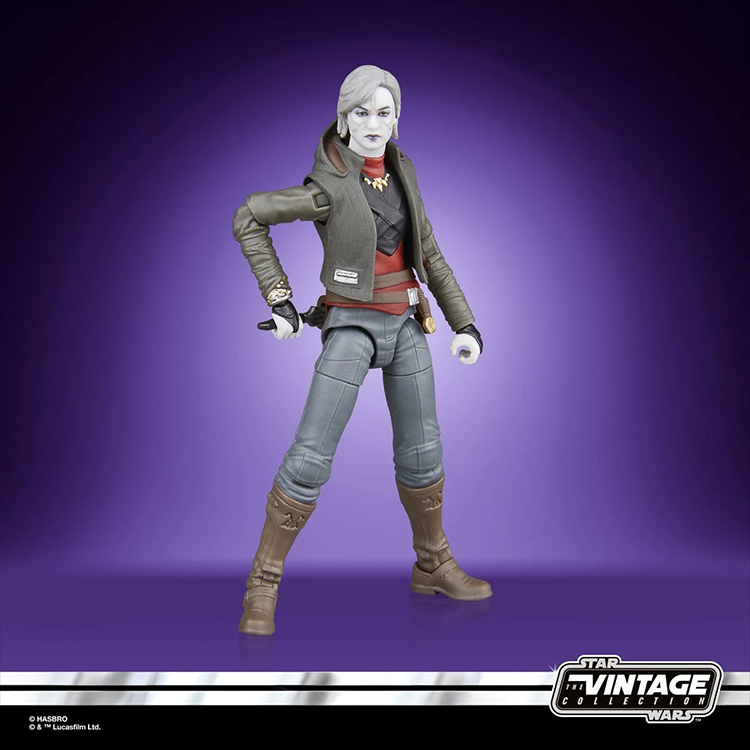 Kenner Star Wars Vintage Collection 3 3/4-inch Nightsister Merrin action figure with detailed clothing and poseable arms.