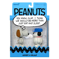 Olaf and Andy Peanuts ReAction Figures 2-Pack Super7 Collectible Figure Set