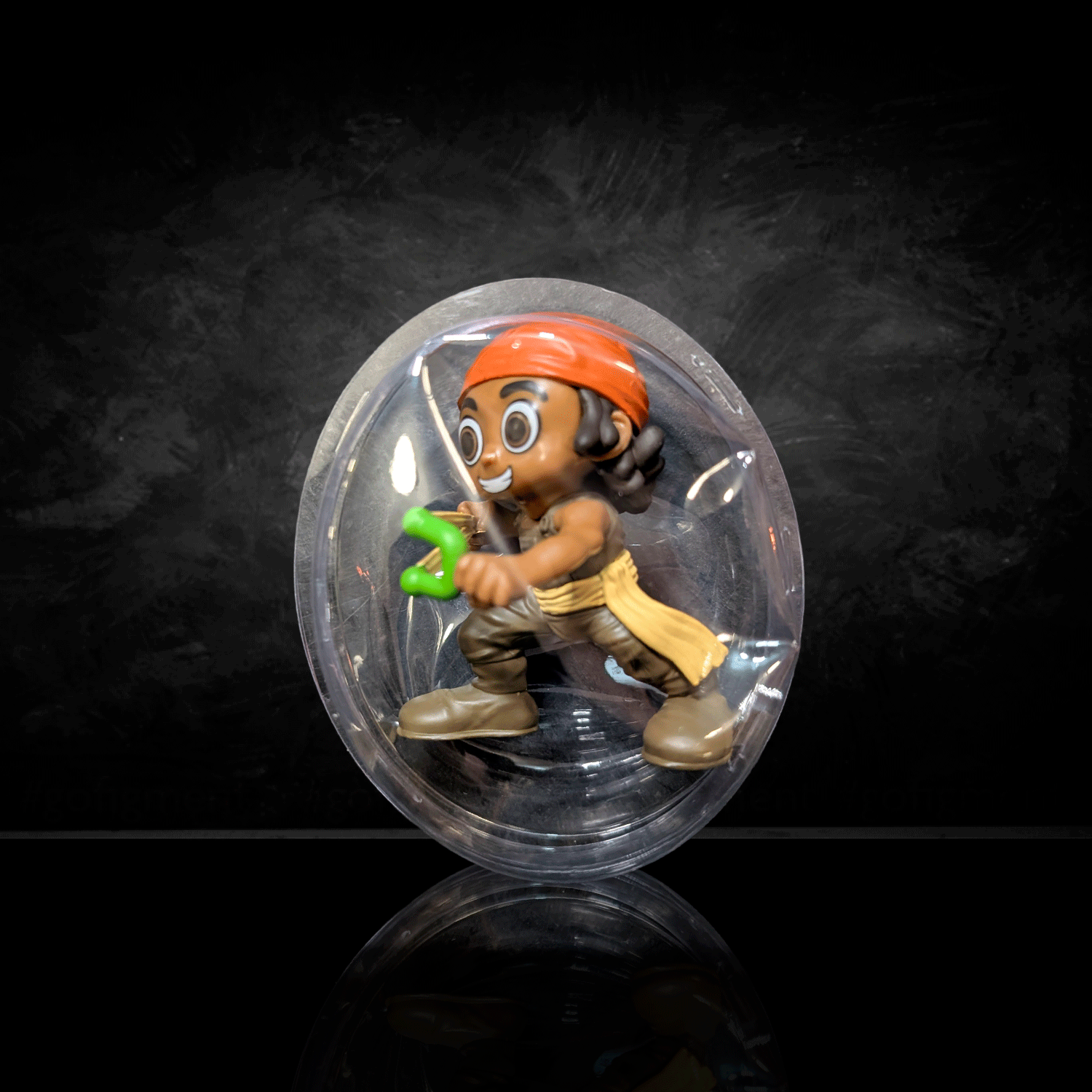 One Piece Confirmed Blind Box Mini Figure by Go Figment displayed in clear plastic packaging on black background