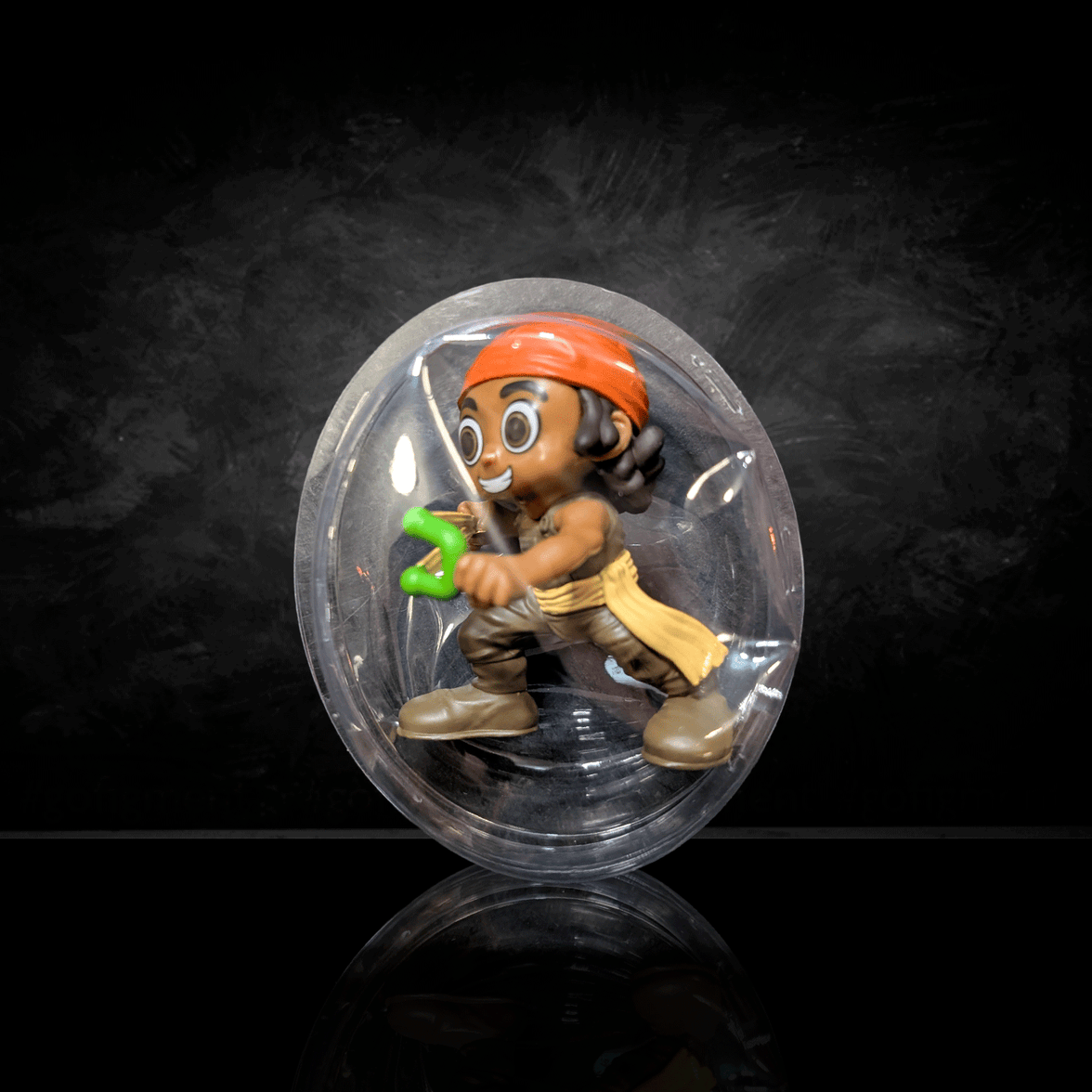 One Piece Confirmed Blind Box Mini Figure by Go Figment displayed in clear plastic packaging on black background