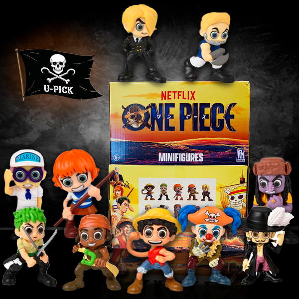 Go Figment One Piece U-Pick blind box mini figures featuring popular Netflix characters in collectible set