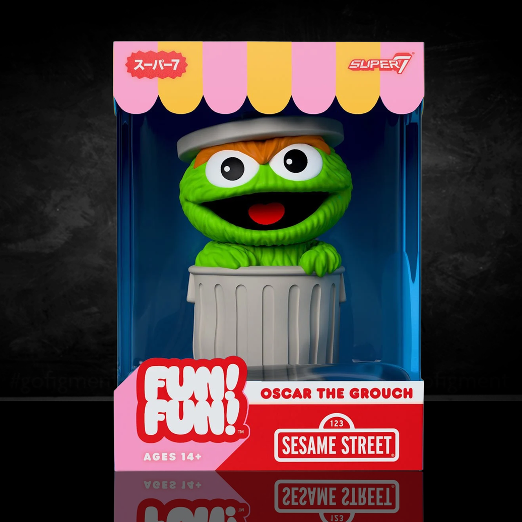 Sesame Street Oscar the Grouch (Green) FUN! FUN! Vinyl Figure